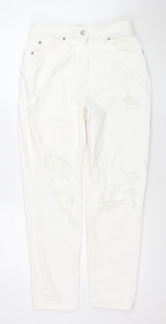 Womens UK Size 10 Primark Slim Fit Skinny White Jeans