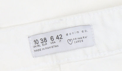 Womens UK Size 10 Primark Slim Fit Skinny White Jeans