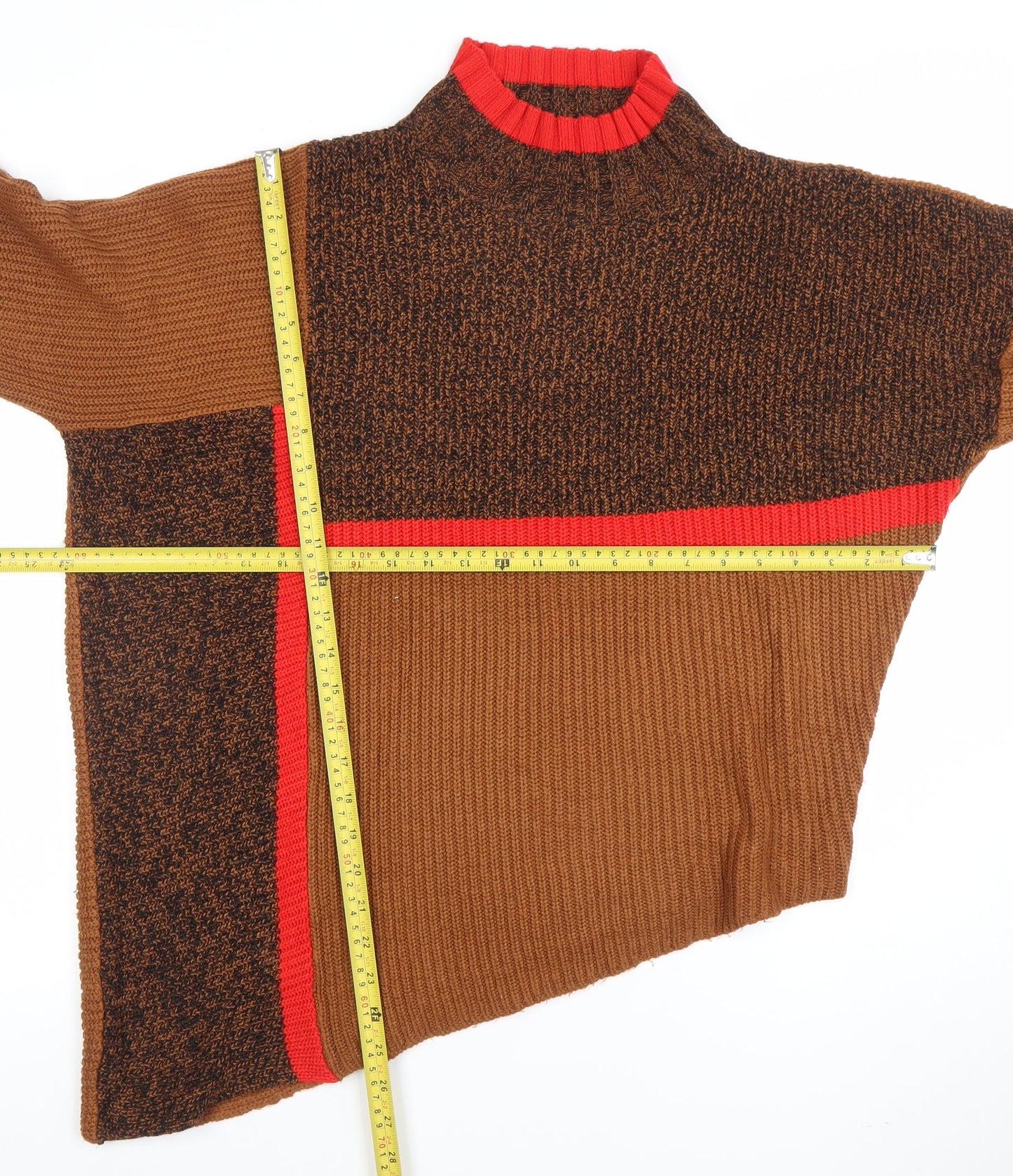 Womens UK Size S NEXT Brown Pullover Jumper