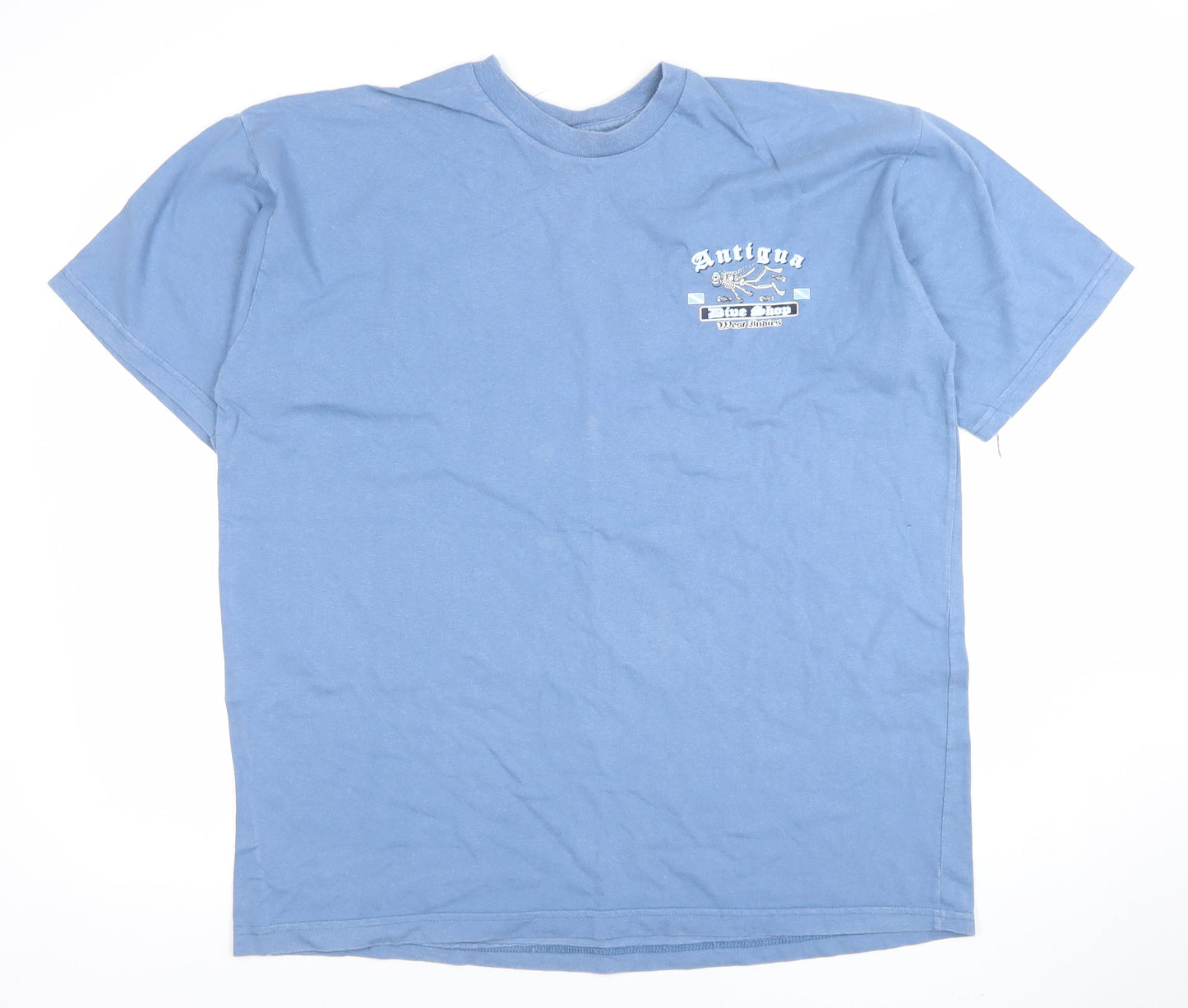 Mens UK Size XL JERZEES Blue  T-Shirt
