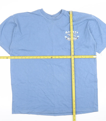 Mens UK Size XL JERZEES Blue  T-Shirt