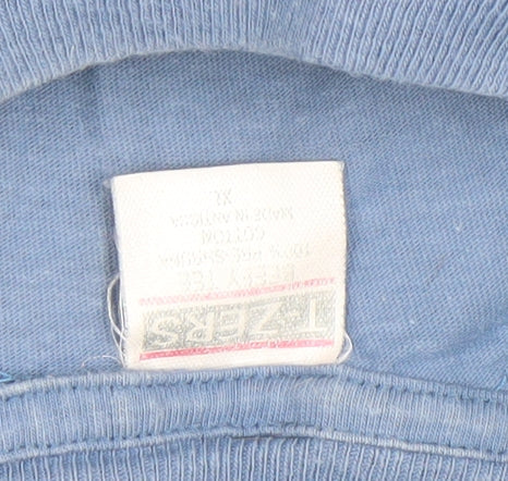 Mens UK Size XL JERZEES Blue  T-Shirt