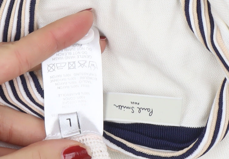 Womens UK Size L Paul Smith Ivory Cardigan Jumper