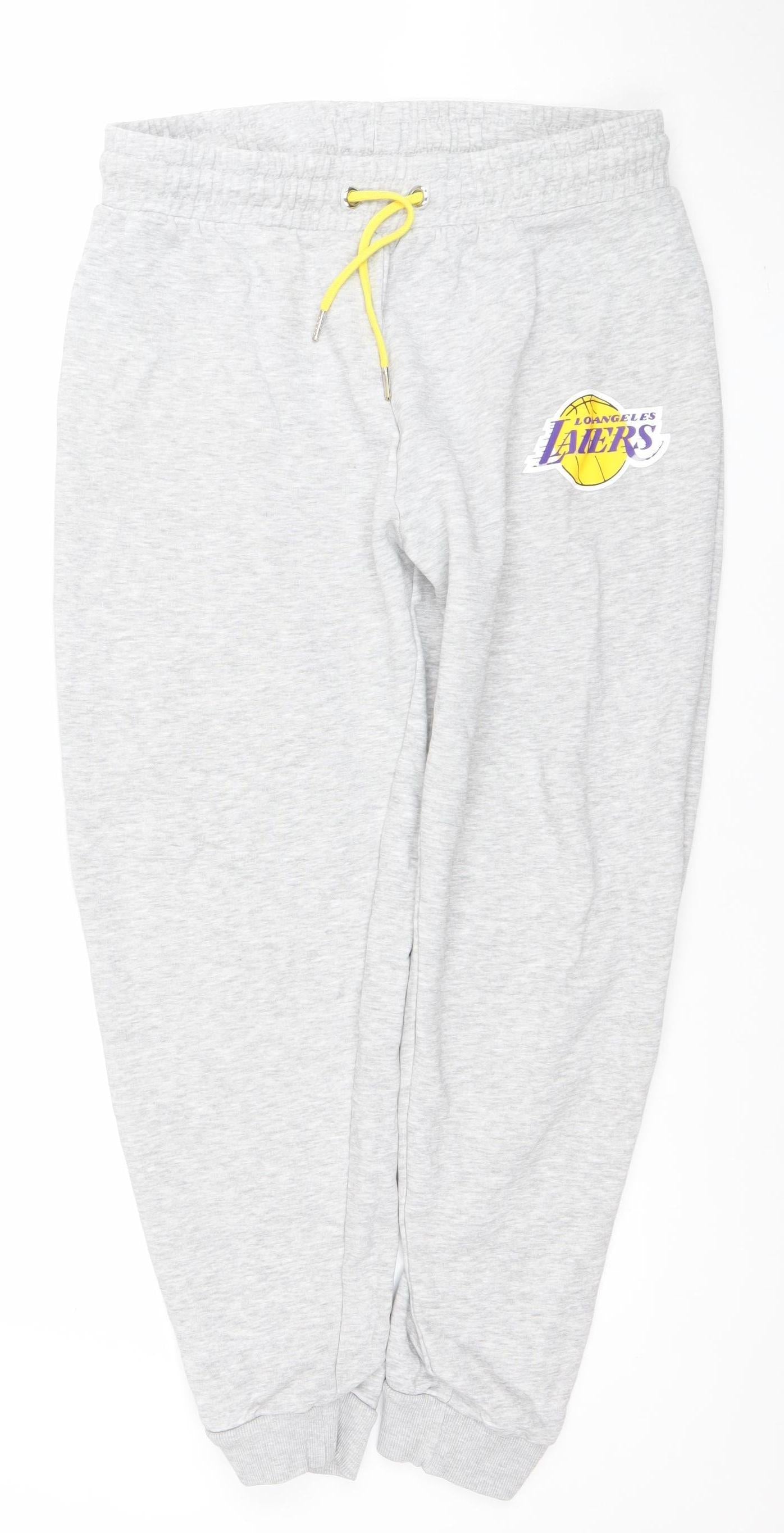 Womens UK Size 12-14 NBA Regular Fit Jogger Grey Trousers