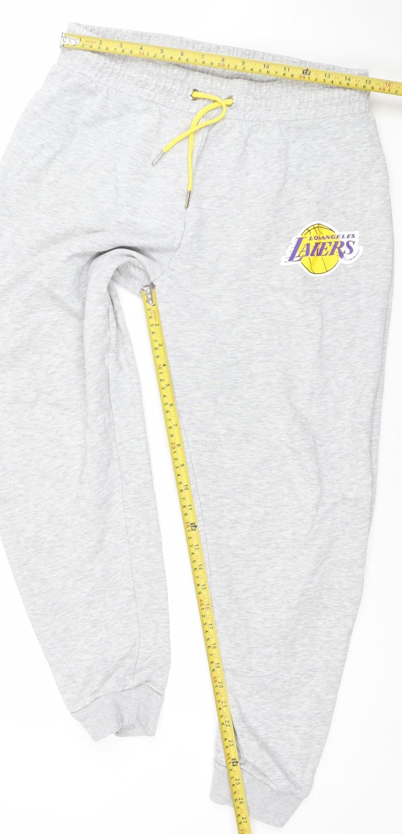 Womens UK Size 12-14 NBA Regular Fit Jogger Grey Trousers