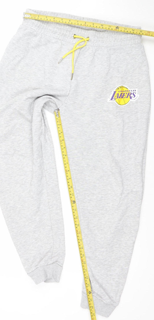 Womens UK Size 12-14 NBA Regular Fit Jogger Grey Trousers
