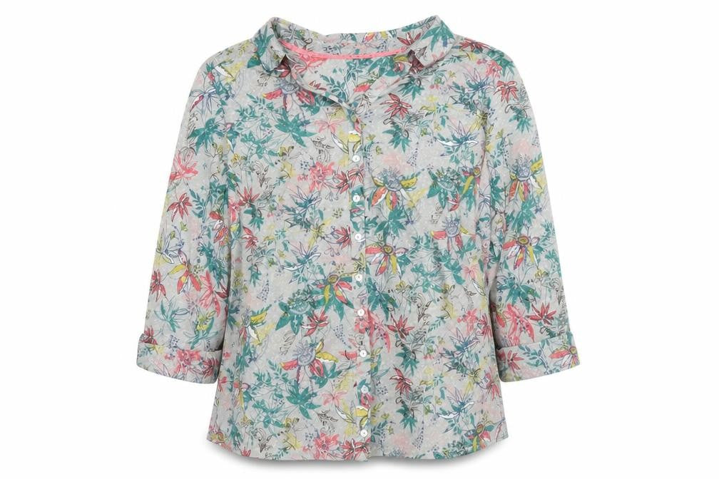 Womens UK Size 12 Marks and Spencer Multicoloured Tunic Button-Up