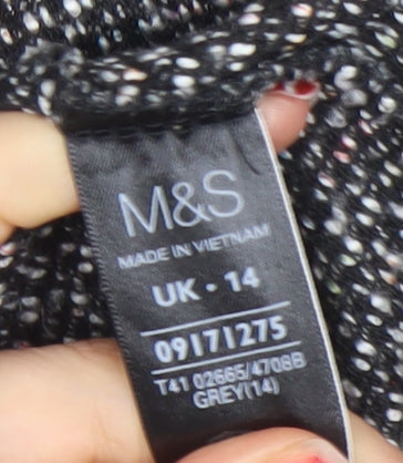 Womens UK Size 14 Marks and Spencer Regular Grey Blazer
