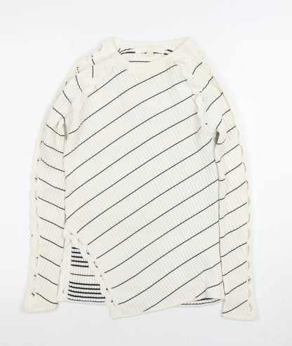 Womens UK Size XS Jonathan Simkhai White Pullover Jumper