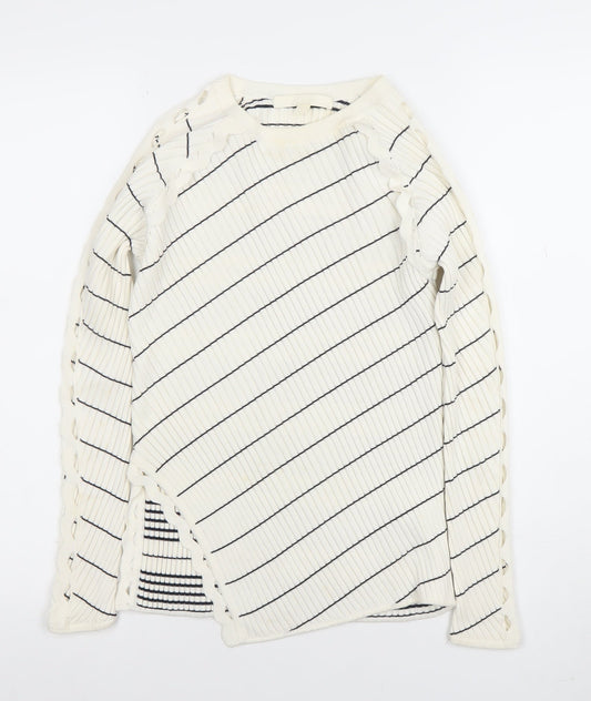 Womens UK Size XS Jonathan Simkhai White Pullover Jumper