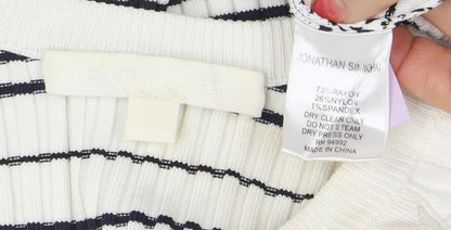 Womens UK Size XS Jonathan Simkhai White Pullover Jumper