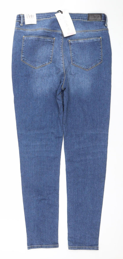 Poco by Pippa Women's Blue High Rise Skinny Jeans Size 16R