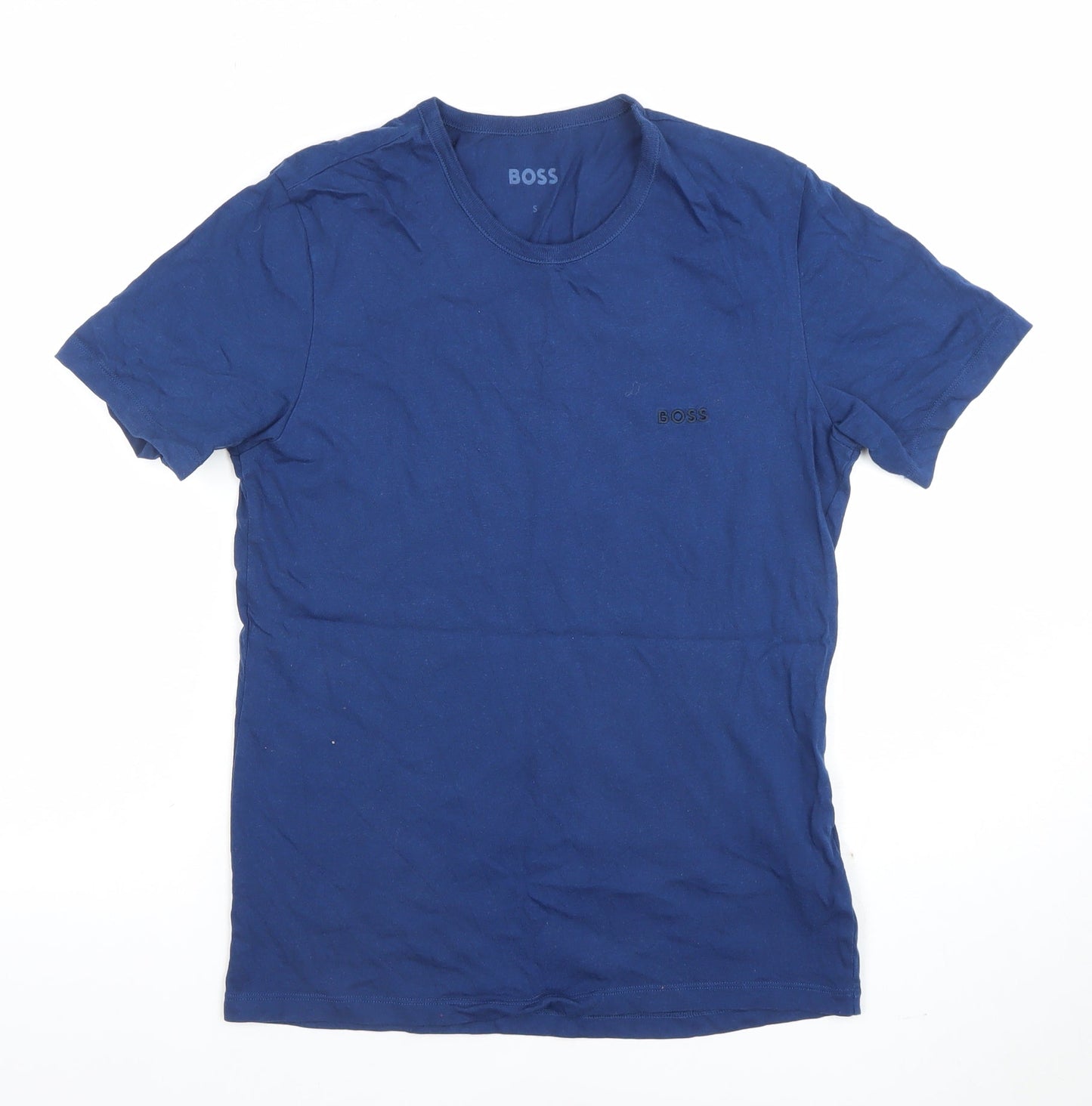 Mens UK Size S Boss Blue  T-Shirt