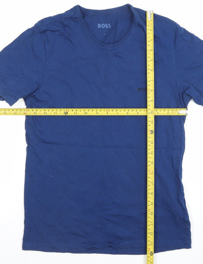 Mens UK Size S Boss Blue  T-Shirt