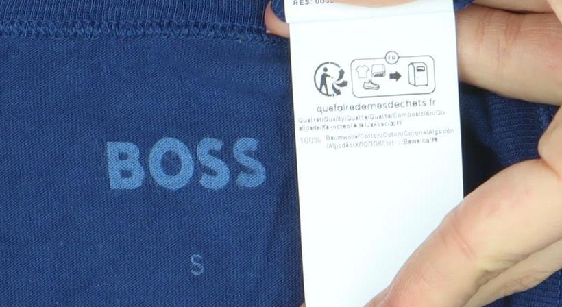 Mens UK Size S Boss Blue  T-Shirt
