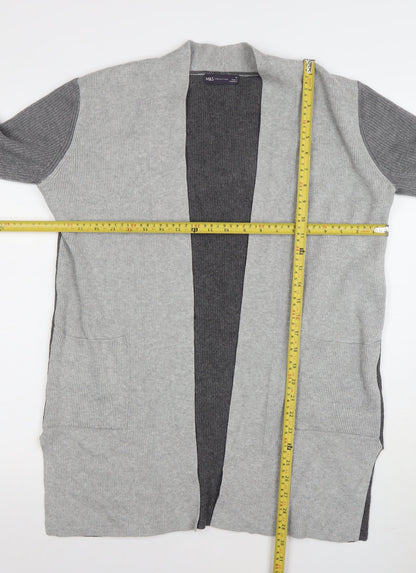 Womens UK Size 12 Marks and Spencer Grey Cardigan Jumper