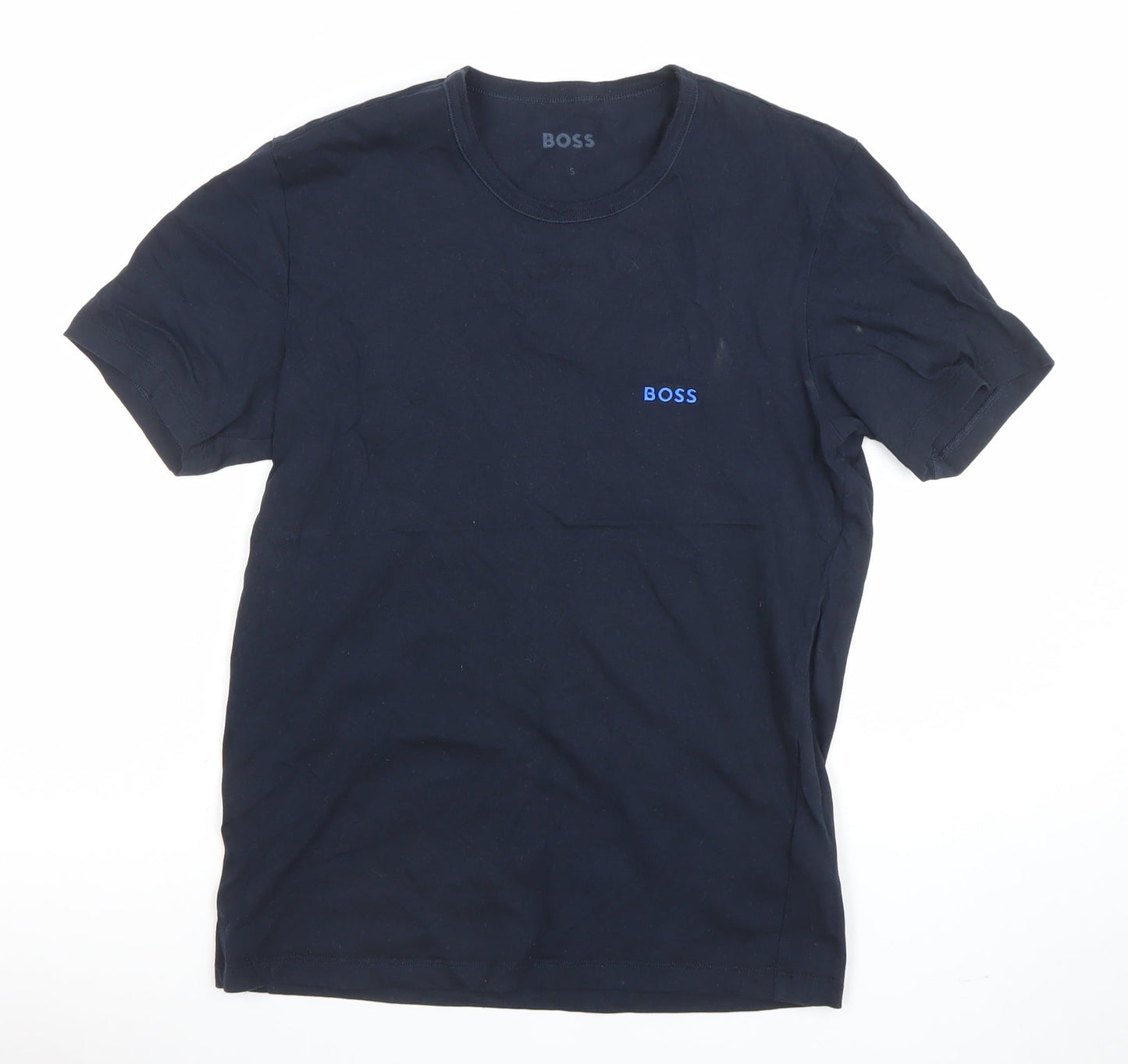 Mens UK Size S Boss Blue  T-Shirt