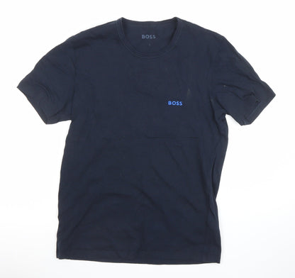 Mens UK Size S Boss Blue  T-Shirt