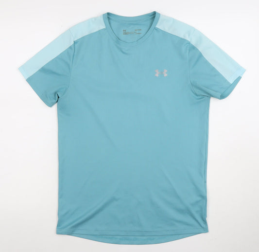 Mens UK Size M Under armour Blue Gym & Training Running & Jogging Football T-Shi