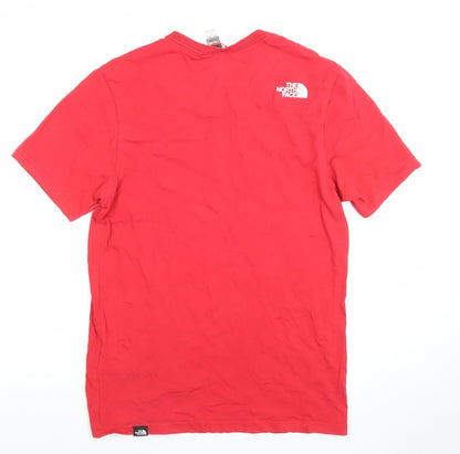 Mens UK Size S The North Face Red  T-Shirt