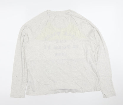 Womens UK Size 10 Jack Wills Grey Basic T-Shirt