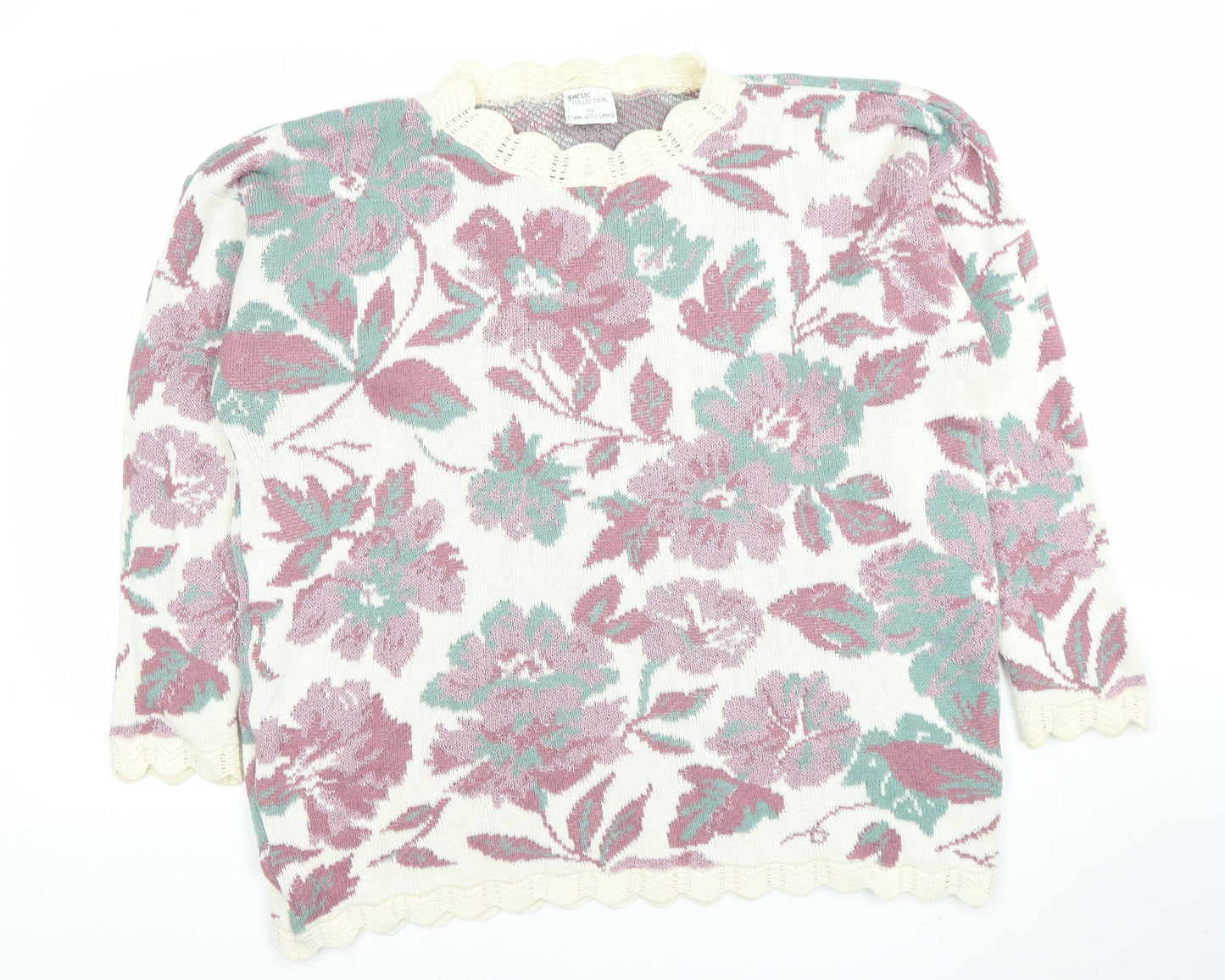 Womens UK Size L Gaelic Collection by Liam Williams Multicoloured Pullover Jumpe