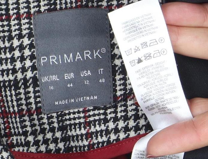 Womens UK Size 16 Primark Multicoloured Basic Jacket