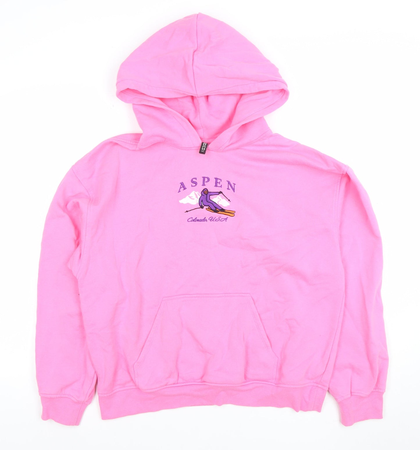 Womens UK Size S H&M Divided Pink Pullover Hoodie