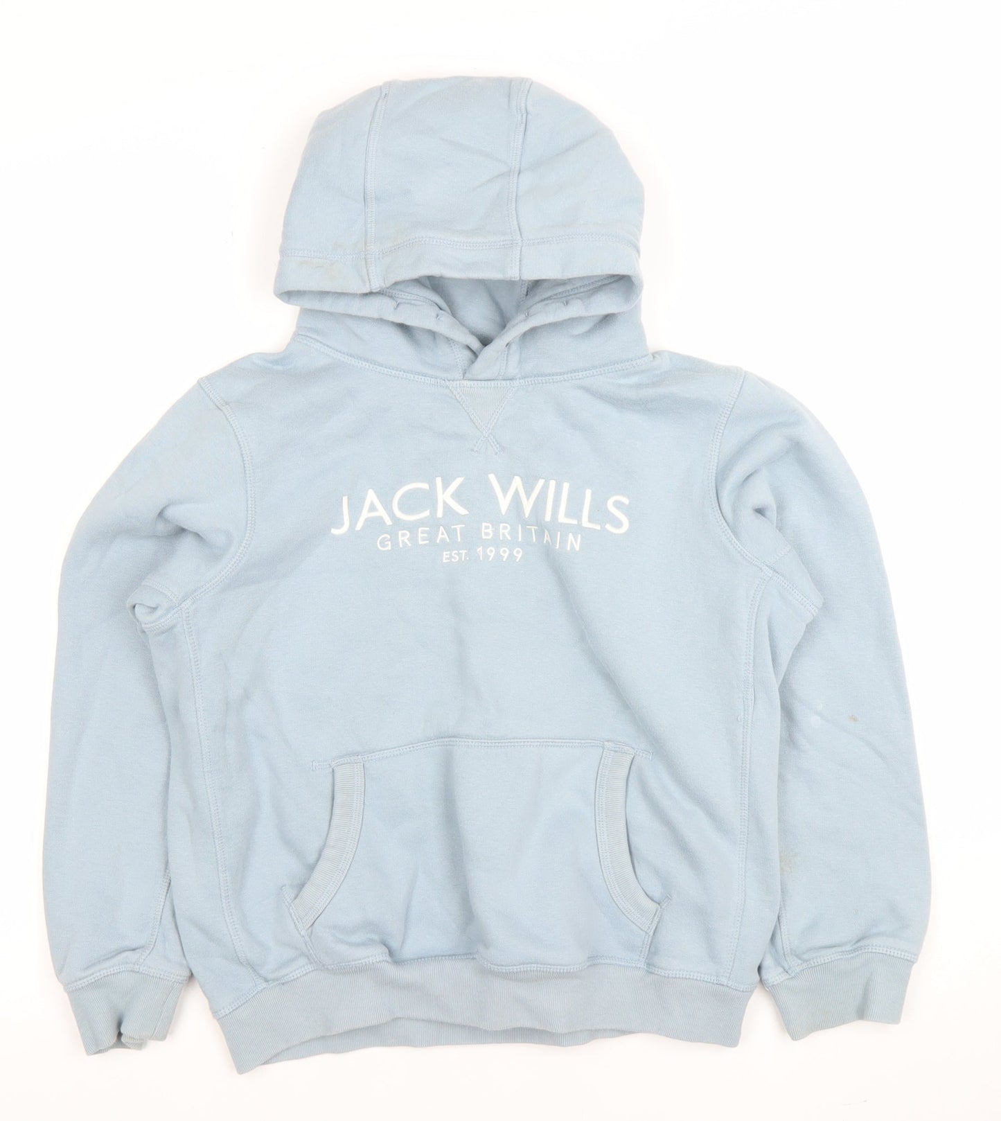 Boys UK Size 12-13 Years Jack Wills Blue Pullover Hoodie