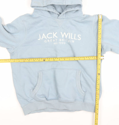 Boys UK Size 12-13 Years Jack Wills Blue Pullover Hoodie