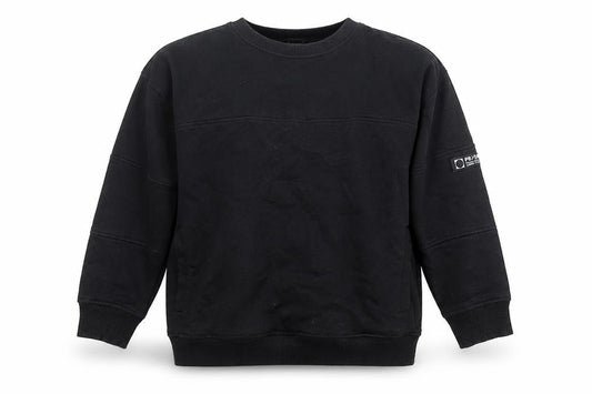 Firetrap Boys Black 8-9 Years Crew Neck Pullover Sweatshirt