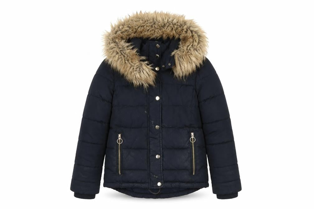 Womens UK Size 6 Topshop Blue Puffer Jacket