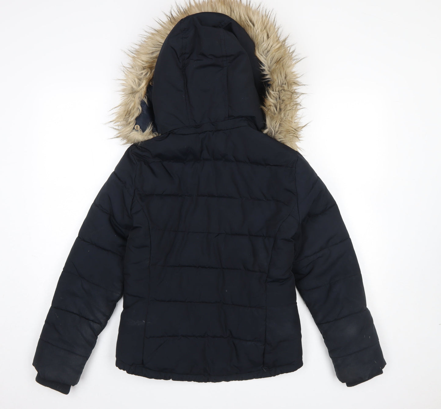 Womens UK Size 6 Topshop Blue Puffer Jacket