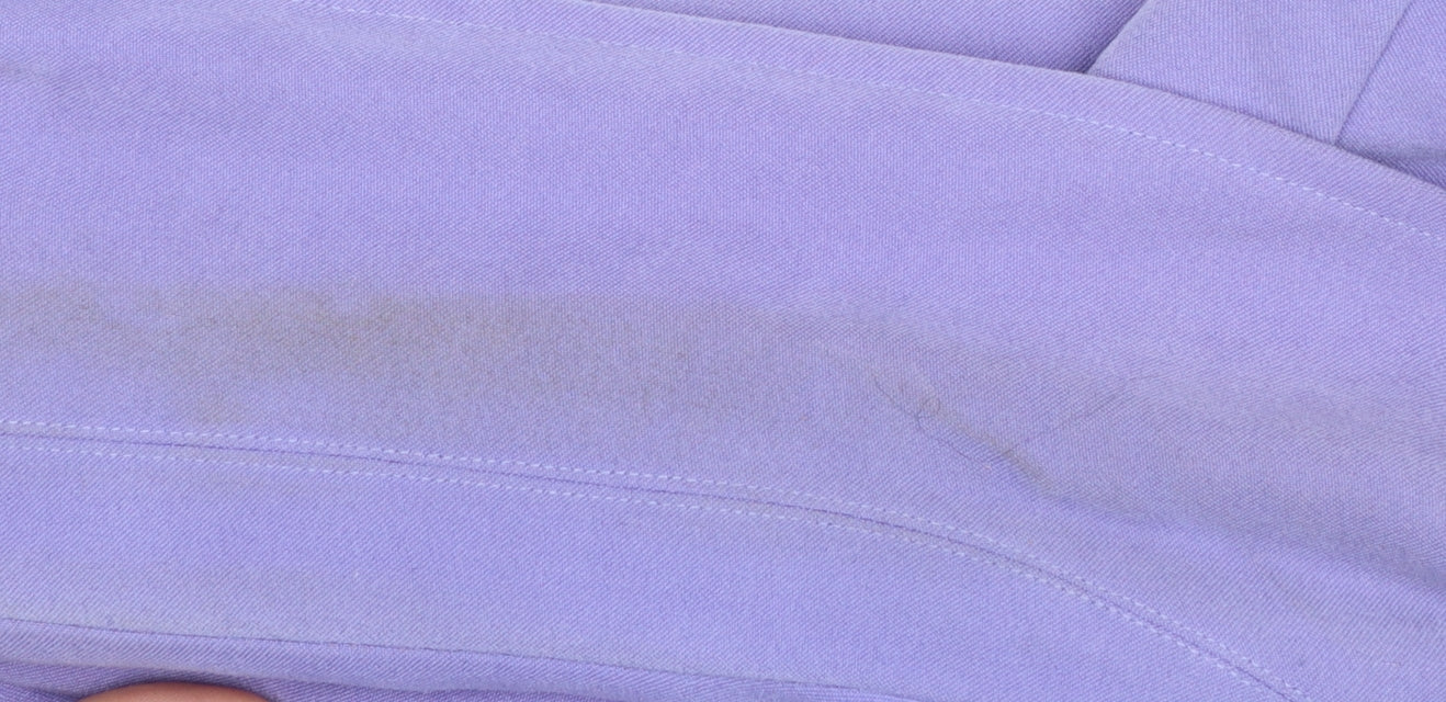 Womens UK Size 2XL Susan Graver Purple Basic Button-Up