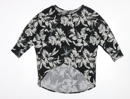 Womens UK Size 12 Izabel London Black Tunic Blouse