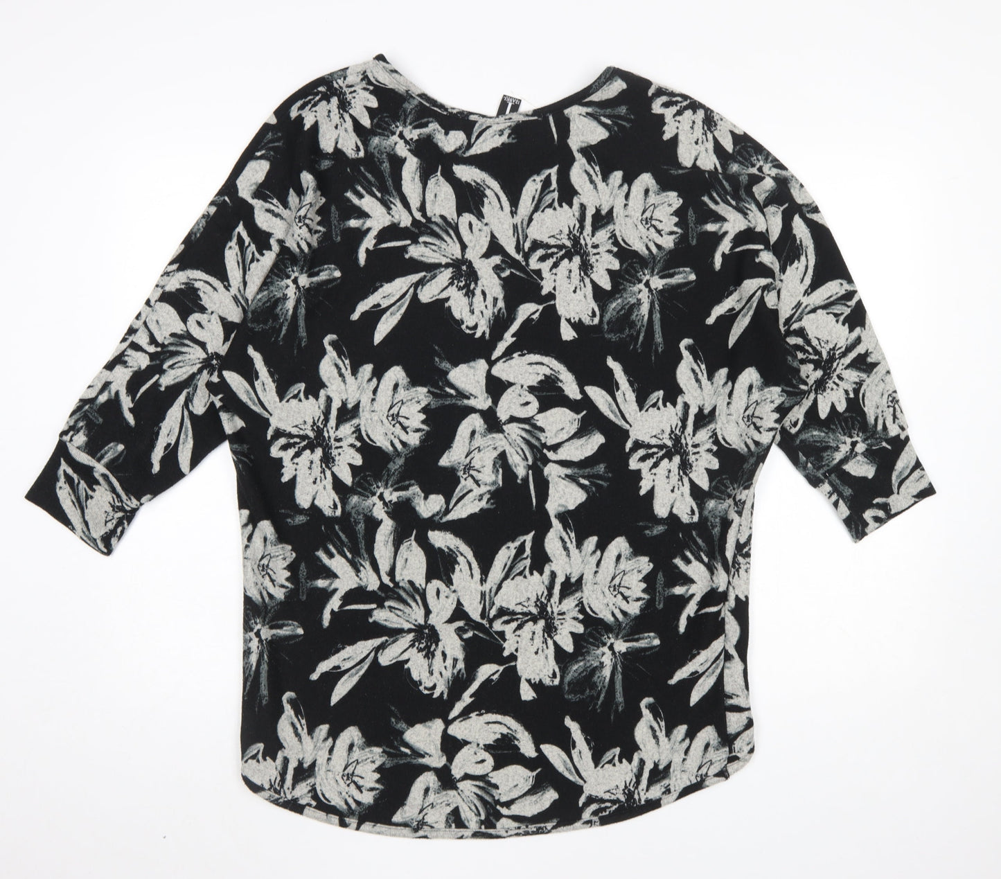 Womens UK Size 12 Izabel London Black Tunic Blouse