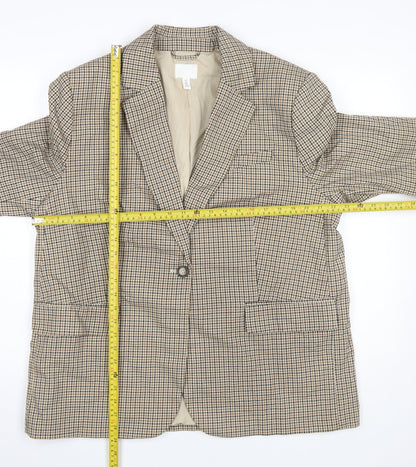 Womens UK Size L H&M Regular Beige Blazer