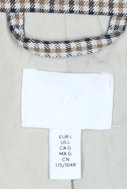Womens UK Size L H&M Regular Beige Blazer