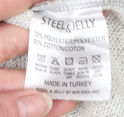 Mens UK Size M Steel & Jelly Grey Pullover Sweatshirt