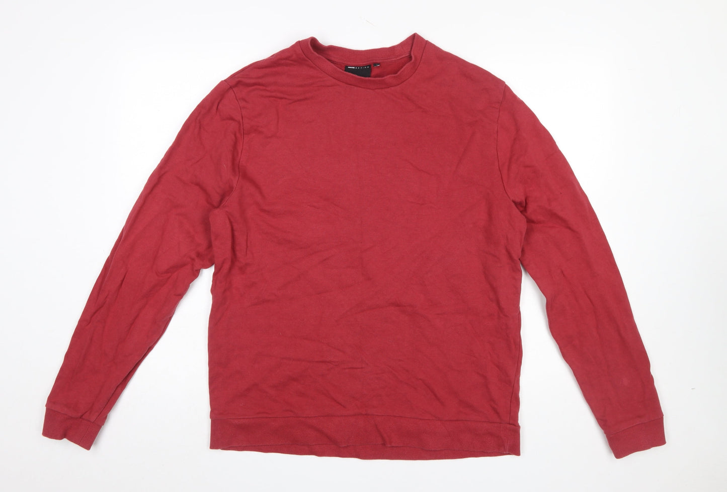 Mens UK Size L ASOS DESIGN Red Pullover Sweatshirt