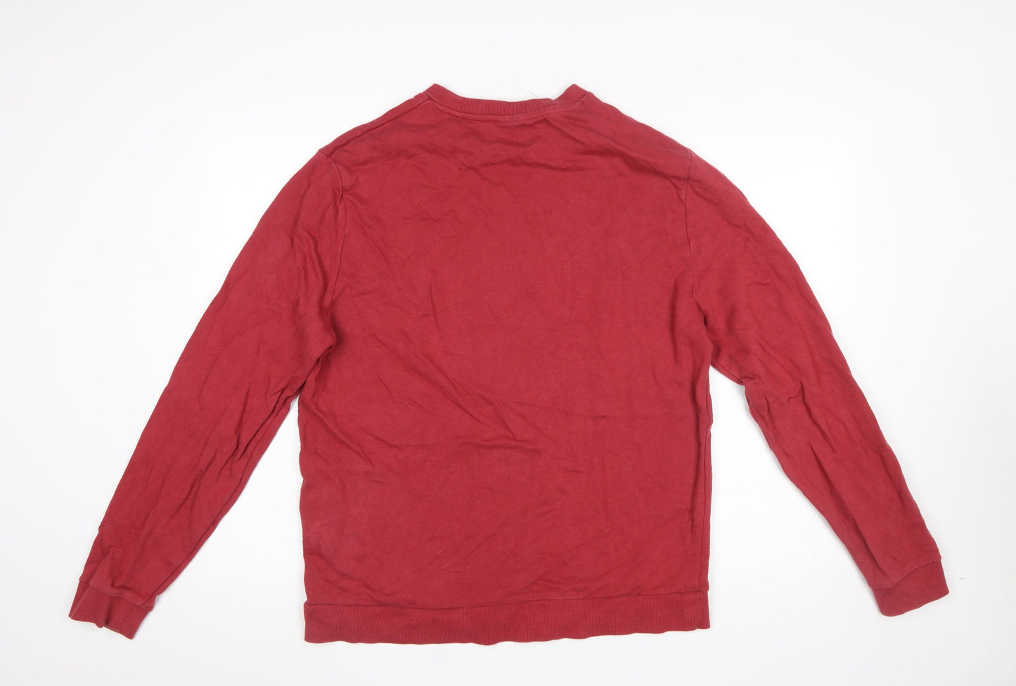 Mens UK Size L ASOS DESIGN Red Pullover Sweatshirt