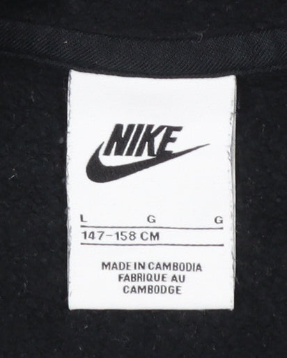 Boys UK Size L Nike Black Full Zip Hoodie