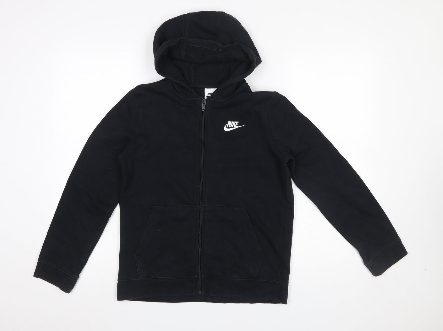 Boys UK Size 158 Nike Black Full Zip Hoodie
