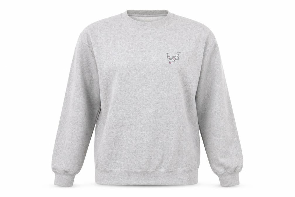Womens UK Size M Topshop Grey Pullover Sweatshirt