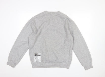 Womens UK Size M Topshop Grey Pullover Sweatshirt