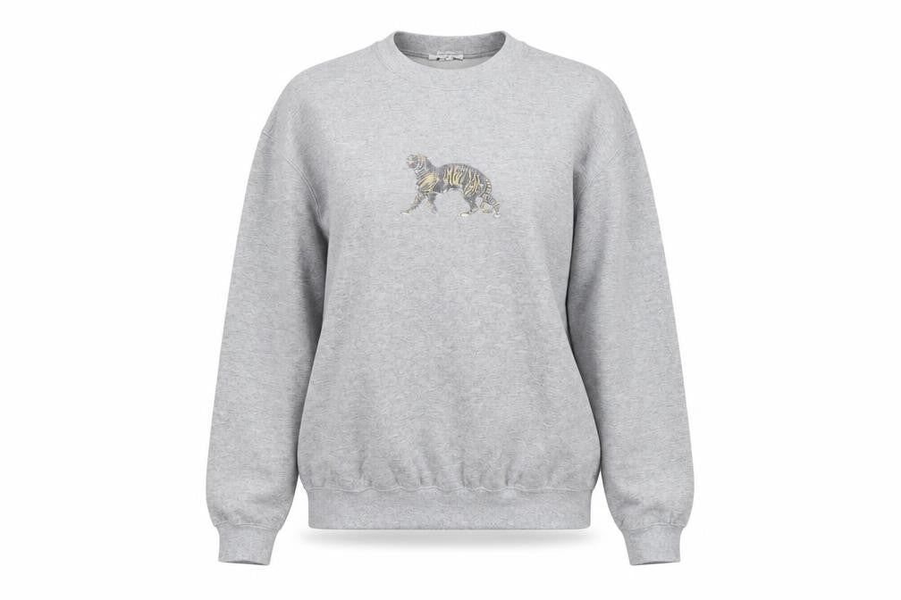 Womens UK Size M Topshop Grey Pullover Sweatshirt