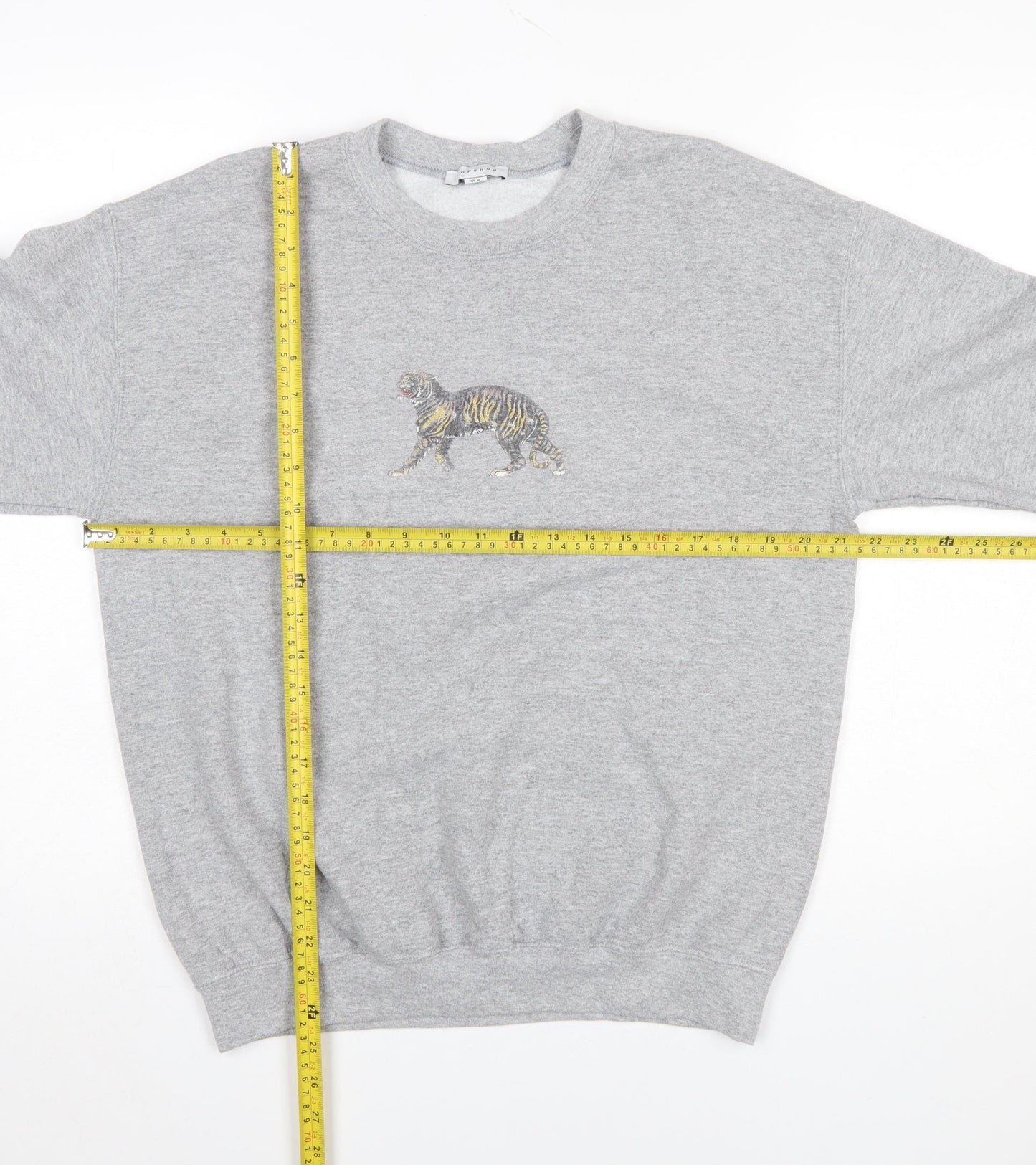 Womens UK Size M Topshop Grey Pullover Sweatshirt
