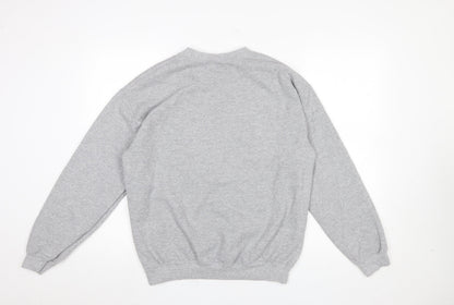 Womens UK Size M Topshop Grey Pullover Sweatshirt