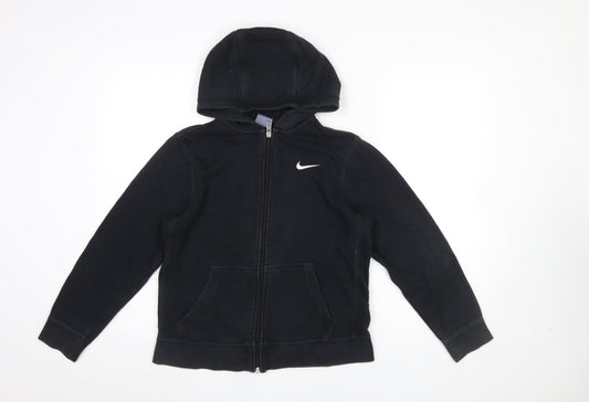 Boys UK Size 12-13 Years Nike Black Full Zip Hoodie