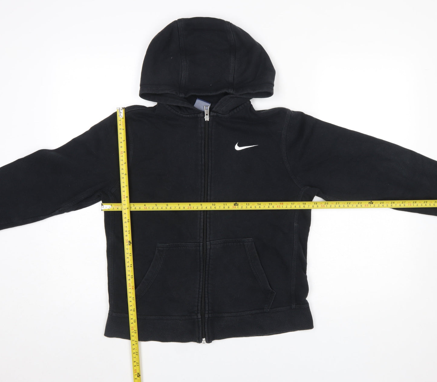 Boys UK Size 12-13 Years Nike Black Full Zip Hoodie